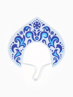 Кокошник карнавальный Снежная принцесса, фетра