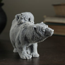 Фигурка «Медведица с медвежонком идет», 7.5 см