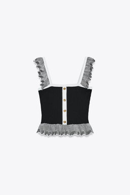RIBBED KNIT TOP - Zara фото 4
