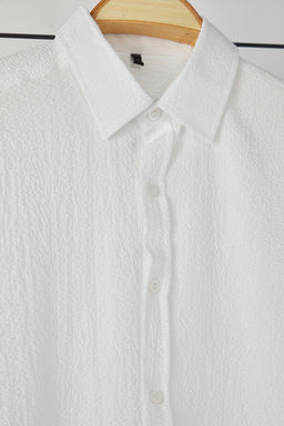 TRENDYOL MAN Siyah Regular Fit Uzun Kollu Salas Dokumlu Mevsimlik Gomlek TMNSS25GO00008 - Trendyolmilla фото 7