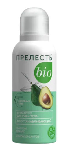 ПРЕЛЕСТЬ БИО крем-мусс д/тела 100мл Восстанавливающий