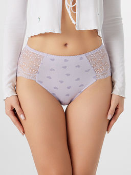 Цена за 2 штуки! Трусы женские макси кружевные с принтом в сердечко - Mark formelle фото 2