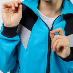 RODOS Спортивный костюм женский весна/лето М-172/1 Ментол/Синий  фото 38