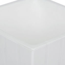 Горшок для цветов пластмассовый Квадро 3,3л, 16х16х16см, со вставкой, белый (Россия) - Домашняя мода фото 3