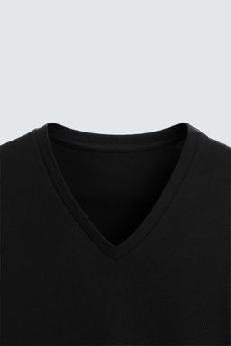 BASIC V-NECK T-SHIRT - Zara фото 16