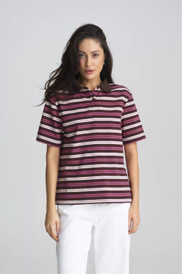 Поло в полоску Pink