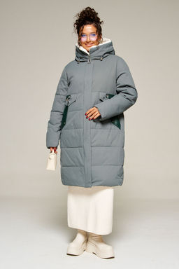 Пальто Beautiful Free 8019 полынь