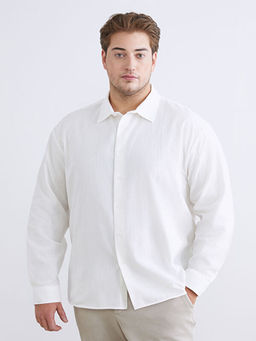 B?y?k Beden Regular Fit Uzun Kollu Arm?rl? Erkek G?mlek