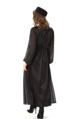 Платье NIKVA н991-4 чёрный и белый горох  фото 5