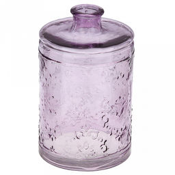 Ваза для цветов стеклянная "Джеремми-1" 1,5л, д12см, h19,3см, с орнаментом, "Скандик Марски-3" (Россия)