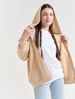 Толстовка облегченная БЕЖ подростковая