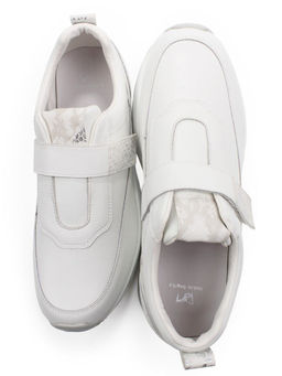 03-A1012-9A WHITE Кроссовки женские (натуральная кожа)