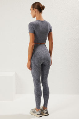 TRENDYOLMILLA Lila Seamless/Dikissiz Tam Boy Orme Spor Tayt TWOSS21TY0024  фото 19