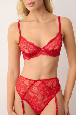 TRENDYOLMILLA Siyah Dantel C?kar?labilir Jartiyerli Demi Kapl? Orme Ic Camas?r? Tak?m? THMSS25CC00025  фото 10