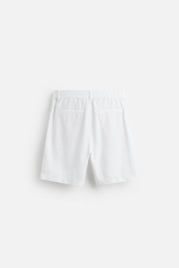 COTTON/LINEN BERMUDA SHORTS - Zara фото 7