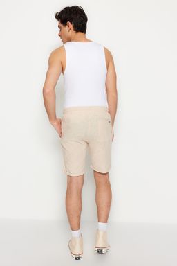 TRENDYOL MAN Ekru Regular Fit Keten Gorunumlu Sort TMNSS23SR00030 - Trendyolmilla фото 27
