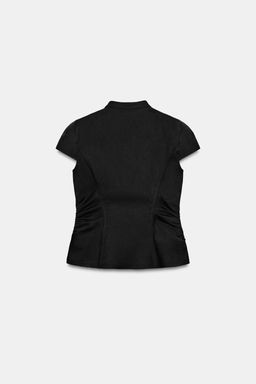 TOP FRUNCES CREMALLERA / Negro - Zara фото 6