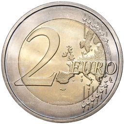 Монета 2 евро 2015 года J Германия Федеральные земли Германии  Гессен (Церковь Святого Павла во Франкфурт-на-Майне)