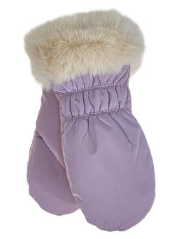 Зимние женские варежки с подкладом из искусственного меха, цвет фиолетовый