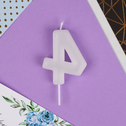 Свеча в торт цифра 4, звёздочки - Страна карнавалия фото 4