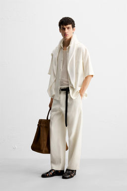 VISCOSE AND JUTE SHIRT - Zara фото 4