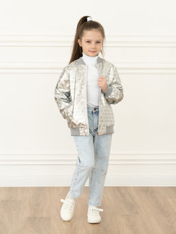Ветровка детская серебро