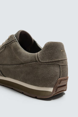 CASUAL LEATHER TRAINERS - Zara фото 4