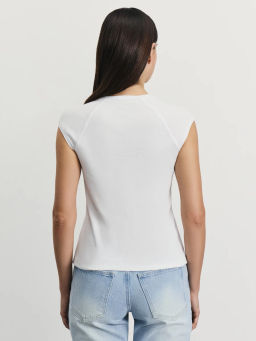 Футболка из хлопка с рукавом реглан / Zarina  фото 5