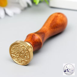 Печать для сургуча с деревянной ручкой «Горы», 9×3×3 см