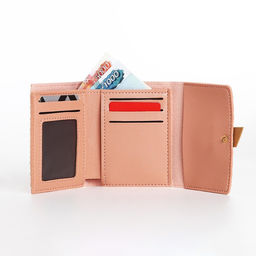 Кошелёк на кнопке, цвет розовый - Simaland фото 2