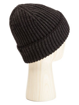 Шапка муж. шерсть+акр LB-A53125 d.grey/black
