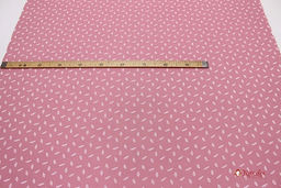 Муслин двухслойный с эф.жатости Листочки цв.винтажная роза, ш.1.42м, хлопок-100%, 120гр/м.кв - Купава фото 3