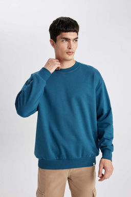 Базовый свитшот Oversize с круглым вырезом