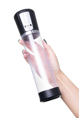 Автоматическая помпа для пениса Sexus Men Expert Sigurd, ABS-пластик, черная, 29 см  фото 4