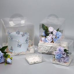 Цена за 5 шт. Коробка кондитерская, сундук, упаковка, For you, 14 х 14 х 18 см - Дарите счастье фото 9