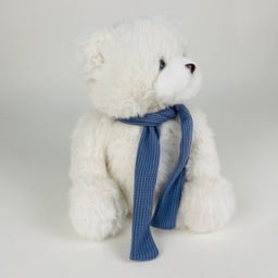 Мягкая игрушка Мишка белый в шарфе 25 см (арт. 1112/25) - Storyland фото 3