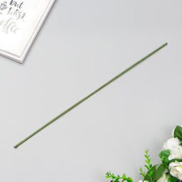 Цена за 50 шт. Проволока для изготовления искусственных цветов «Зелёная», 40 см, сечение 2.5 мм