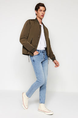 TRENDYOL MAN Ac?k Mavi Skinny Fit Esnek Kumas Dar Kesim Jeans Kot Pantolon TMNAW24JE00006 - Trendyolmilla фото 2