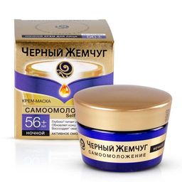 ЧЕРН.ЖЕМЧУГ 56+ д/лица крем Ночн. бан.50мл