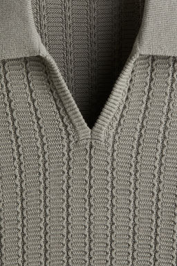 Polo en punto texturizado Regular Fit - H&m фото 4