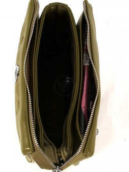 Сумка женская искусственная кожа Marrivina-22027, 3отд, плечевой ремень, зеленый SALE 262613 - Adelia фото 8