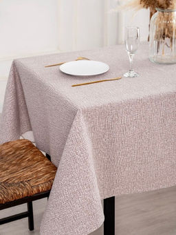 Полоска коричневая - скатерть под лён 120х150 см - Гобеленглавснаб фото 2