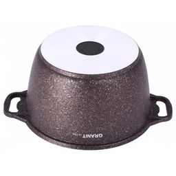 ЛА_АП_GRANIT ULTRA (red) Кастрюля 6,0л со стекл крышкой, арт кга62а