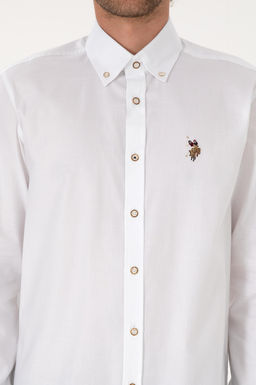 Erkek Beyaz Uzun Kollu Basic G_mlek Sepette S_rpriz _ndirim - U.s. polo assn фото 6