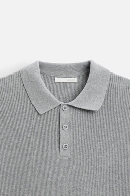 PURL KNIT POLO SHIRT - Zara фото 24