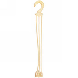 Цена за 6 шт. Подвес для кашпо пластиковый "Мальва" кремовый