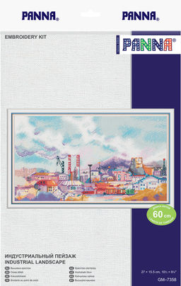 Набор для вышивания PANNA GM-7358 Индустриальный пейзаж 27 х 15.5 см