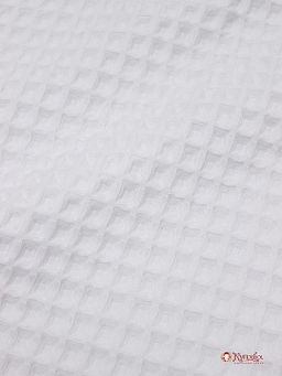 Вафельное премиум-полотно Бохо цв.белый (оптически отбелен), ш.1.72м, хлопок-100%, 230гр/м.кв