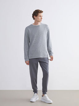 Bisiklet Yaka Erkek Sweatshirt