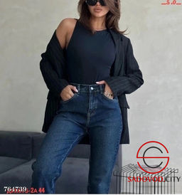 Женские джинсы с высокой посадкой - Bruno фото 3